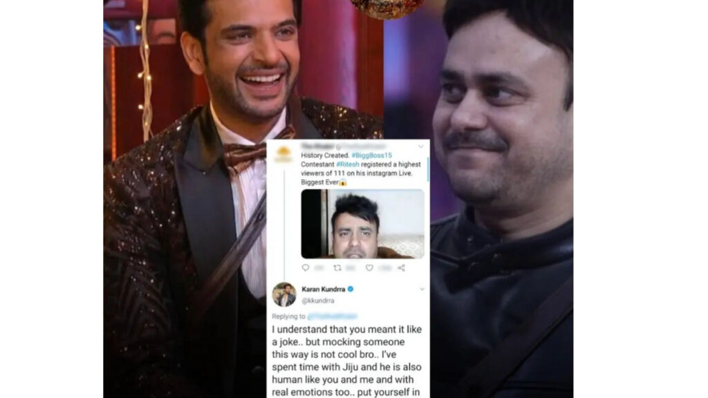 Karan Kundrra extends support to Ritesh Singh after he gets trolled for 111 views on live